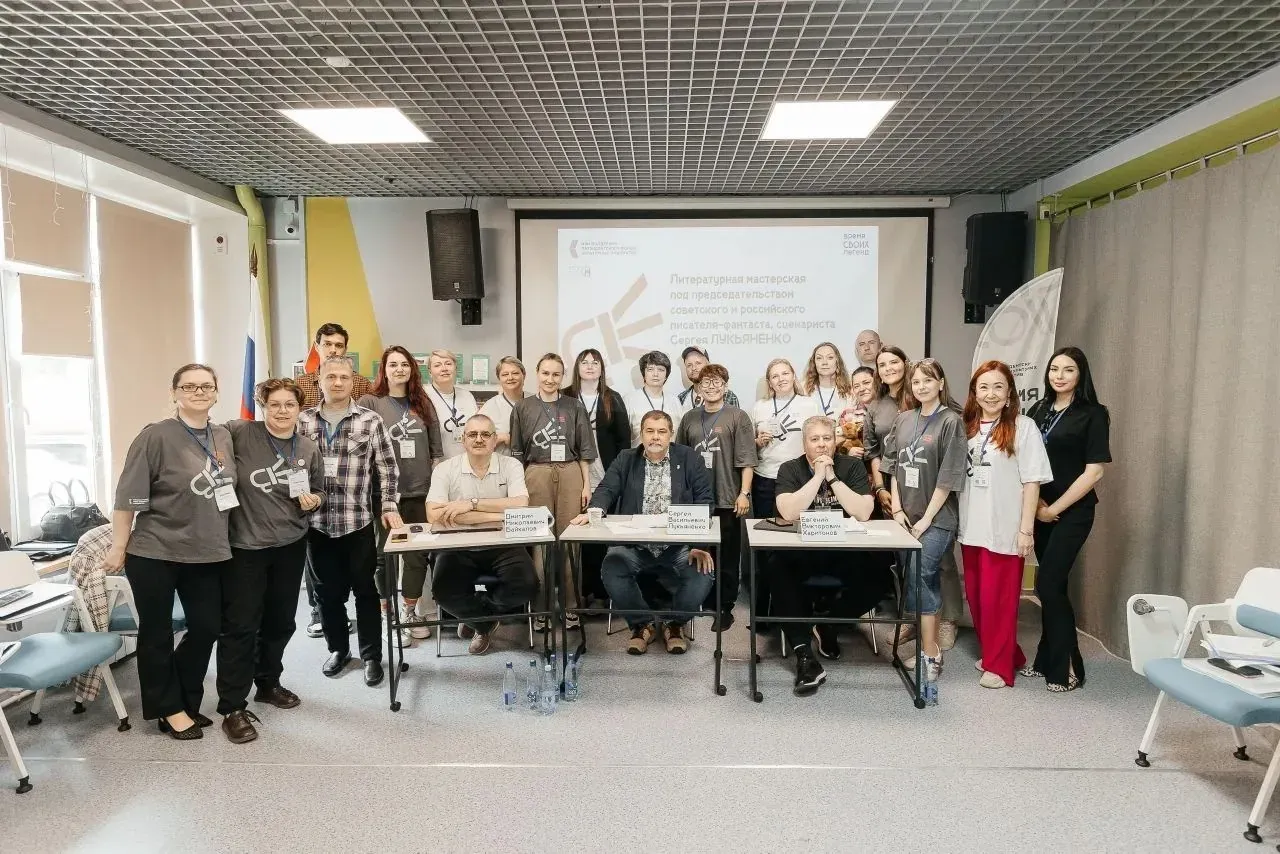 Amur State Medical Academy representative participating in an international literary festival workshop in Blagoveshchensk