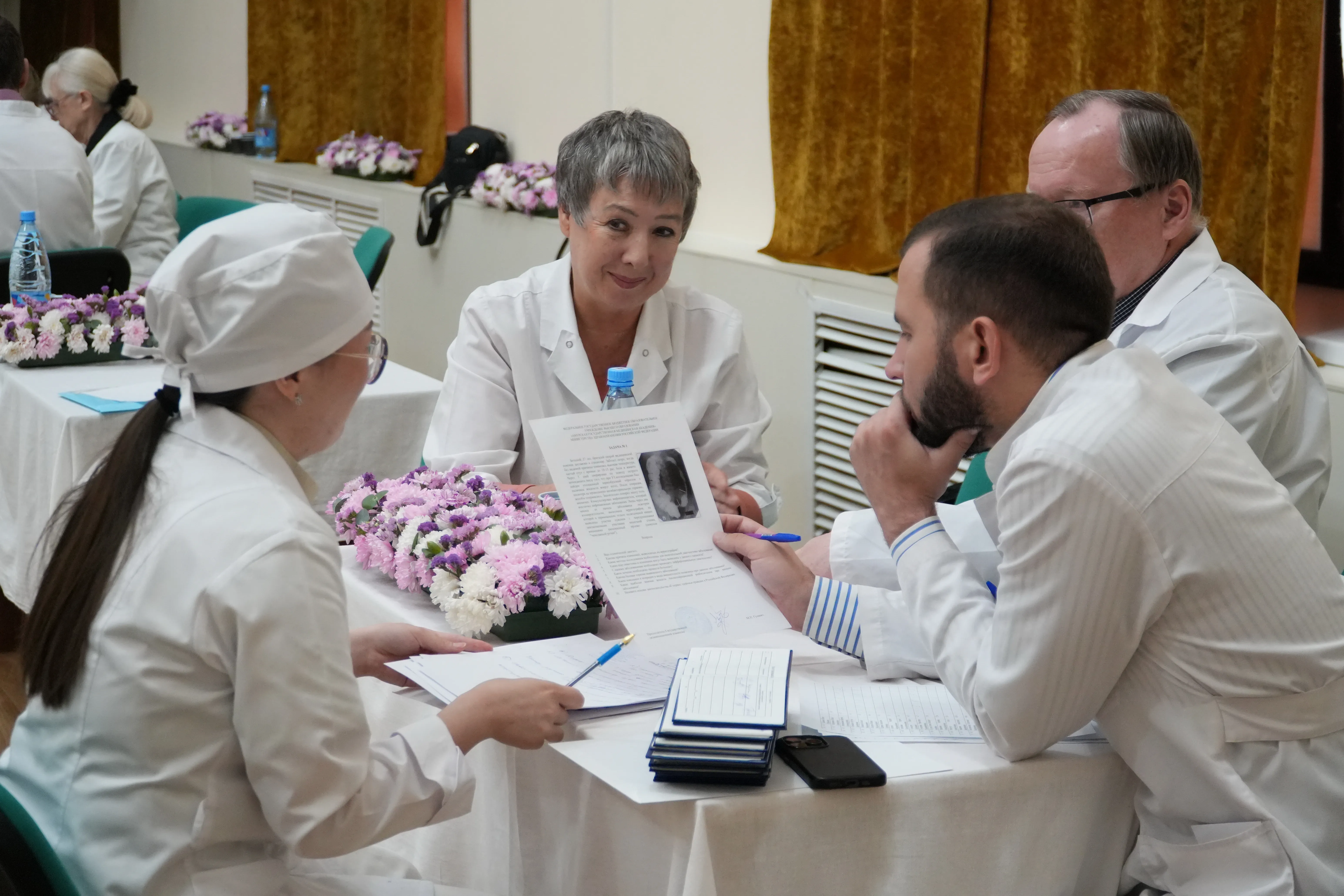 inal-year MBBS students taking state exams in Russia