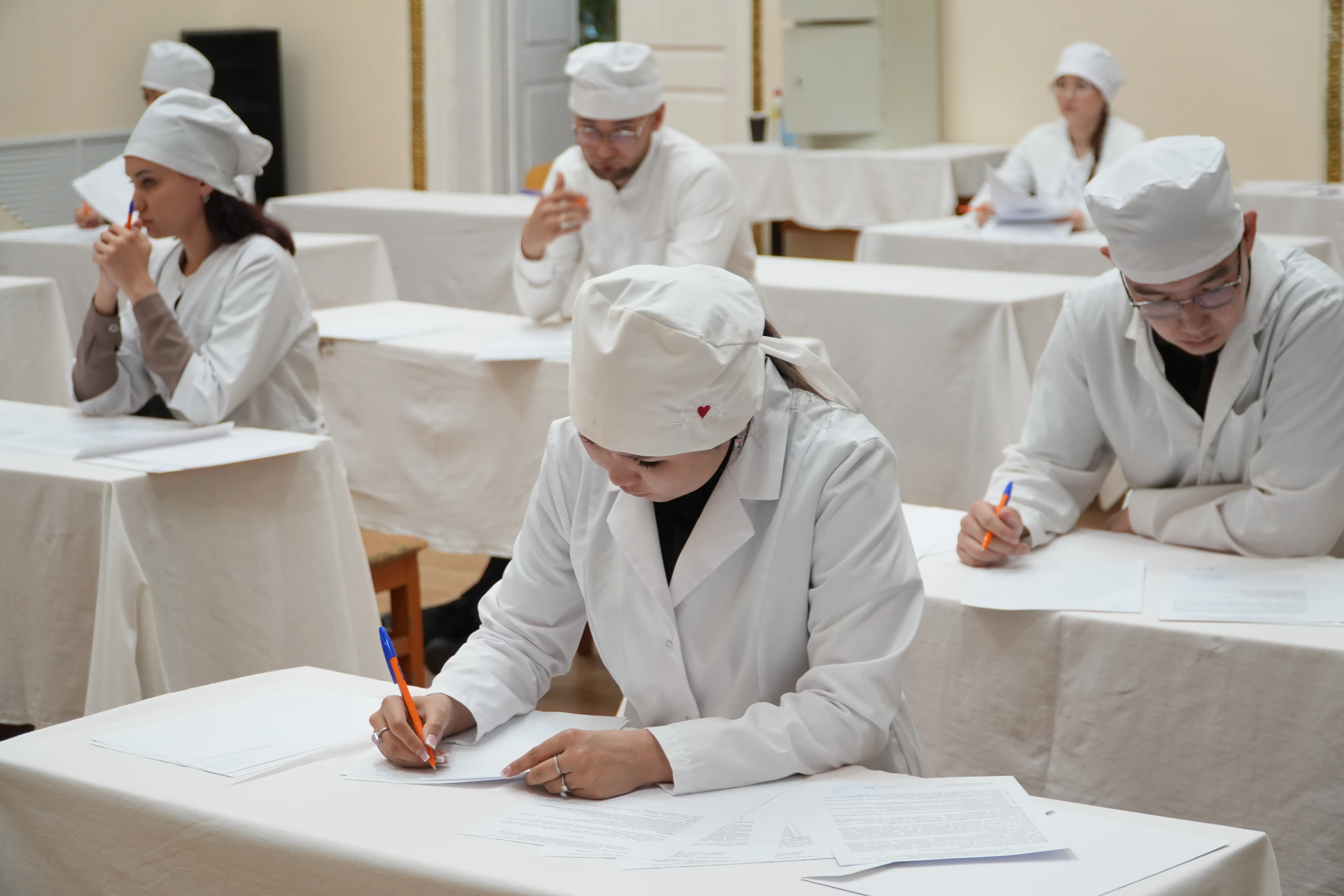 Final-year medical students appearing for state examinations