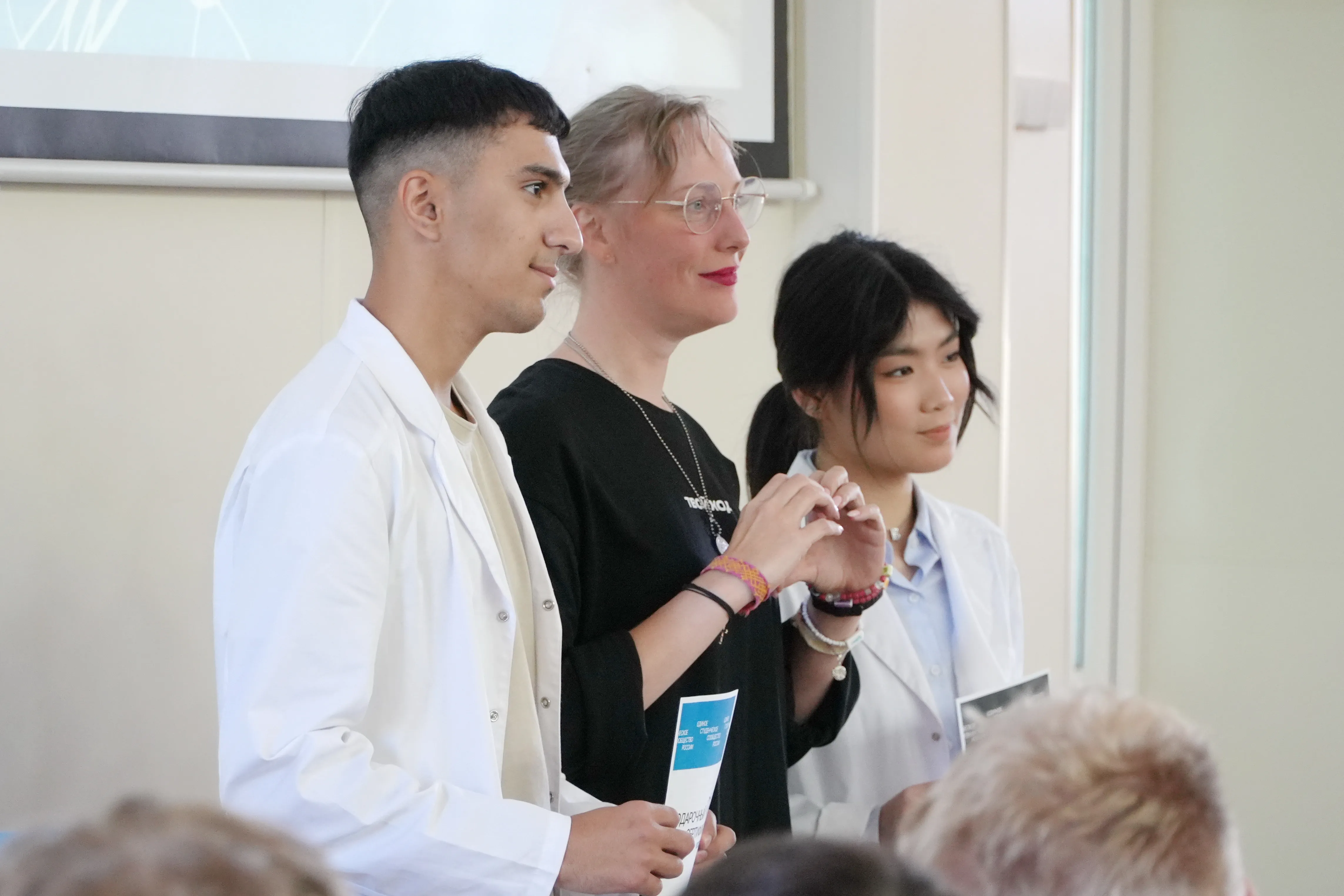 First-year medical students meeting Rosmolodezh representatives