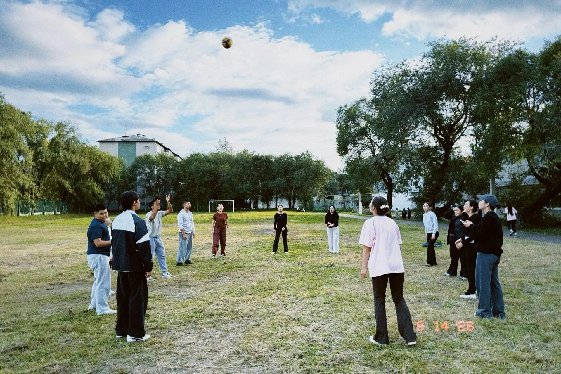 First-year medical students taking part in team activities